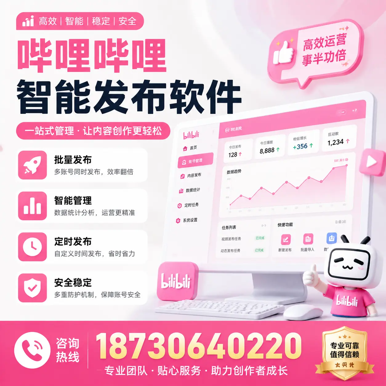 如何评估哔哩哔哩智能发布软件的ROI?三明 企业必读